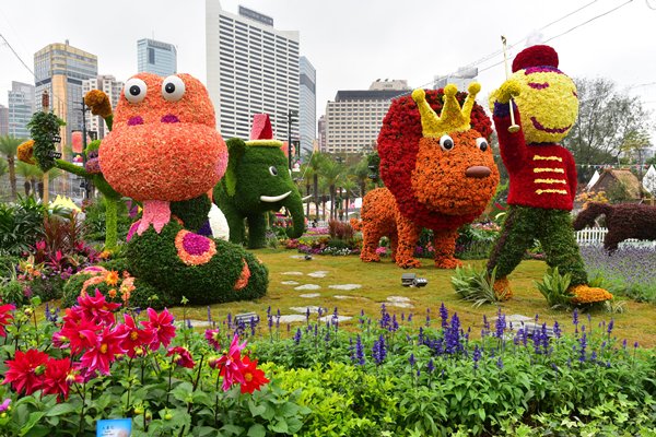 花展明揭幕 繁花添美景