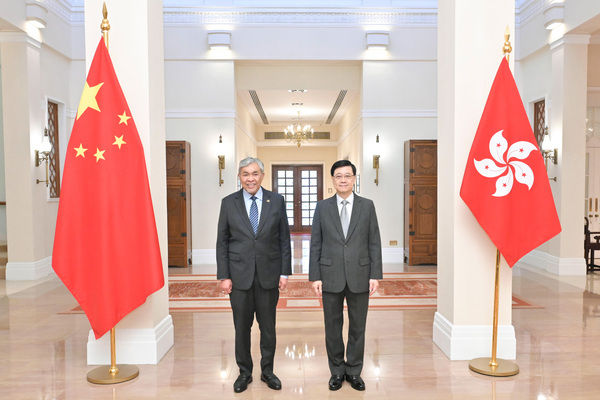行政长官与马来西亚副总理会面 – 香港政府新闻网