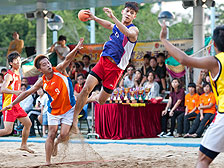 沙灘手球: 「家是香港」運動獻上沙灘手球，這是香港首次主辦的賽事。