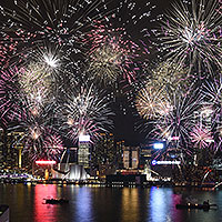 National Day fireworks light up HK National Day fireworks light up HK