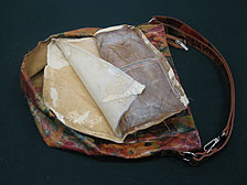 Secret compartment: Some of the cocaine-filled silicone rubber layers were contained in a handbag. Secret compartment: Some of the cocaine-filled silicone rubber layers were contained in a handbag.