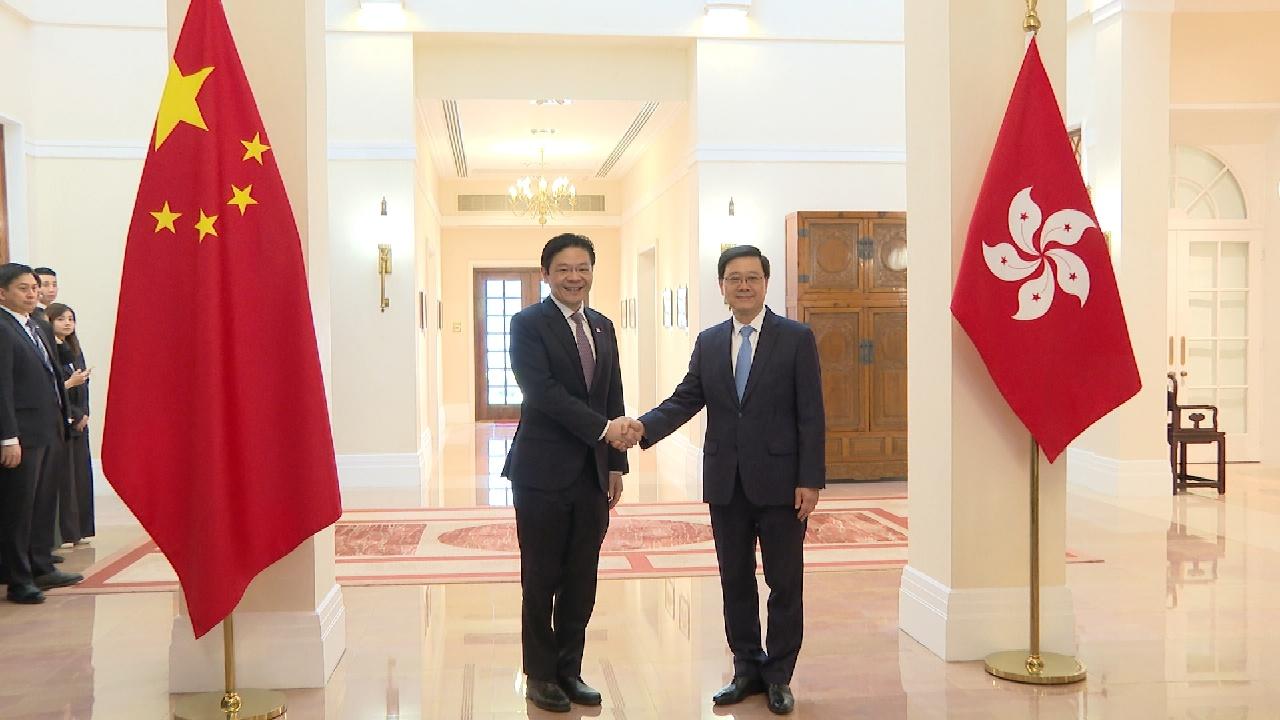 李家超晤新加坡總理