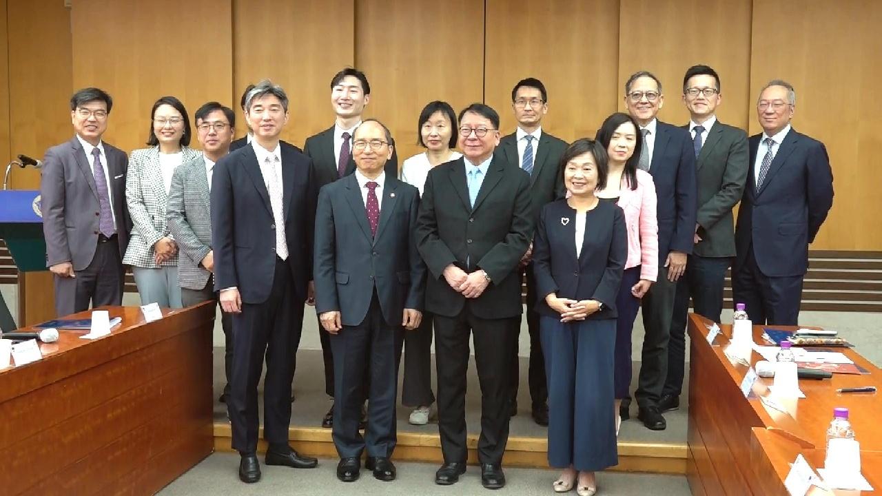 陳國基訪韓晤大學代表及官員