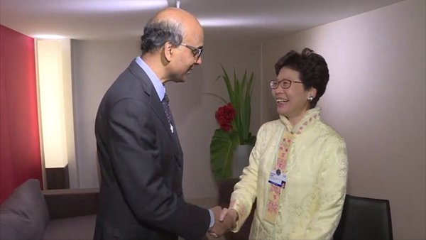 CE meets Singapore minister