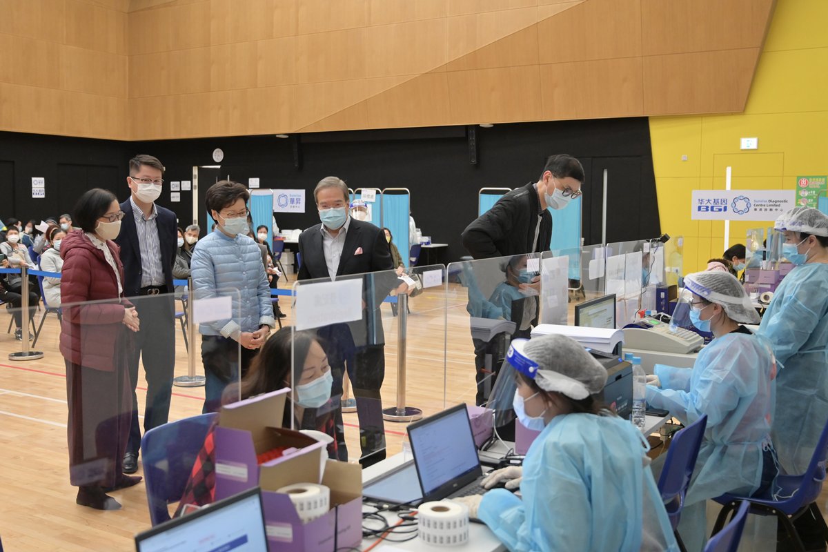 news.gov.hk CE visits community testing centres