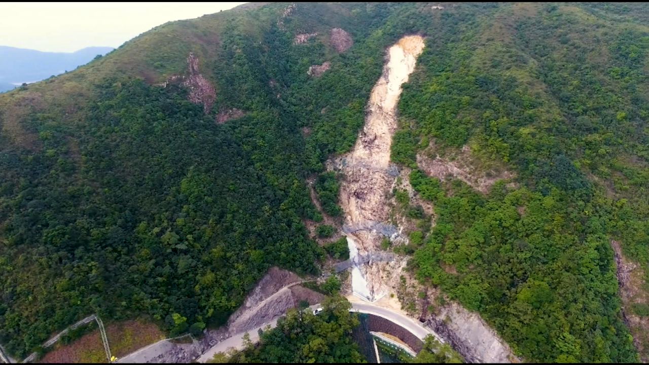 Drones sow seeds on landslide scars