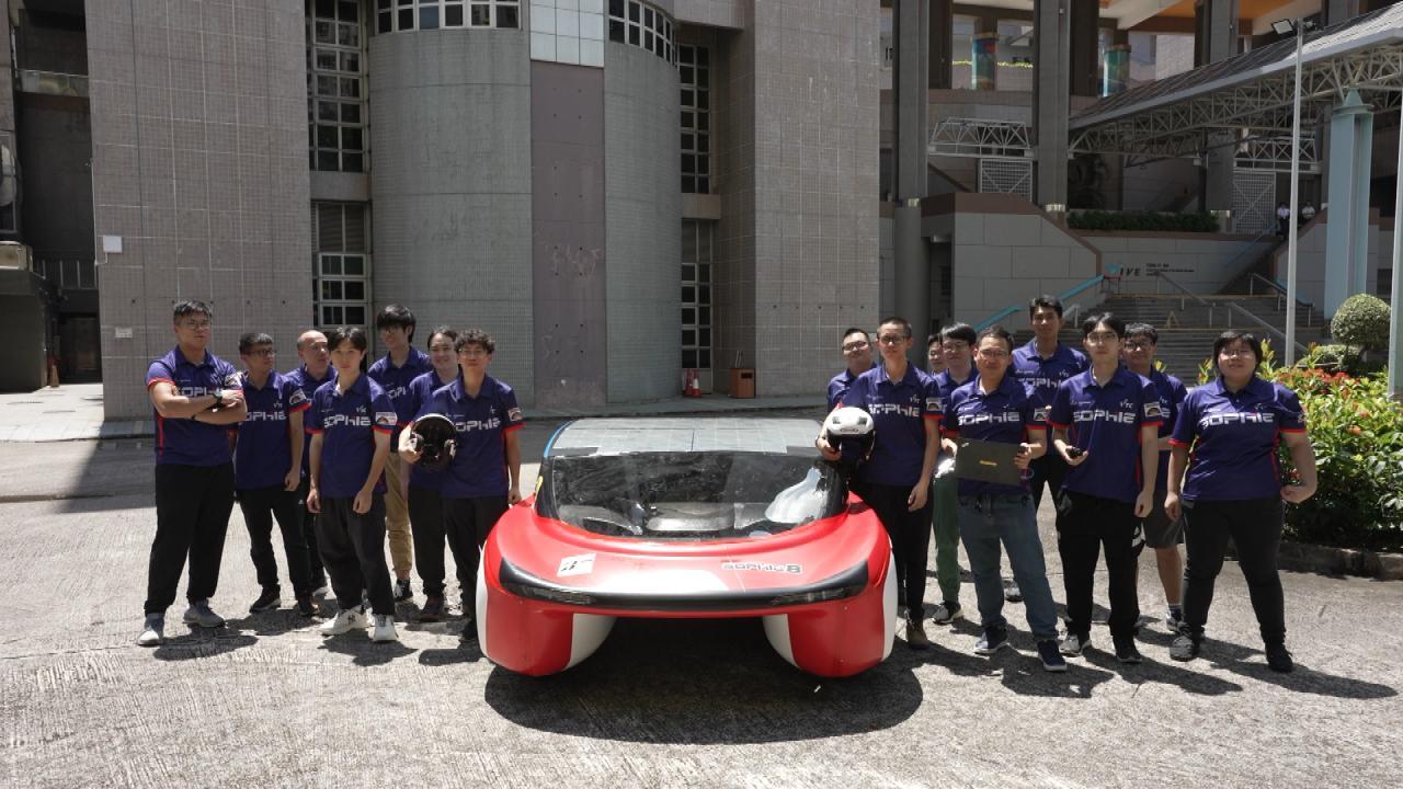 HK‑built solar car off to the races