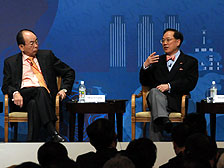 曾蔭權及槍田松瑩 曾蔭權及槍田松瑩
