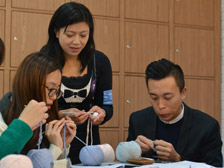Novice knitters
