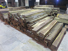 Wood caught