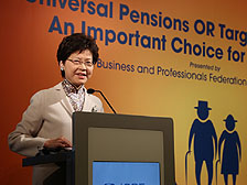 Chief Secretary Carrie Lam