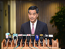 梁振英重申港獨違反基本法