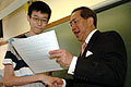 Arthur Li visits Po Leung Kuk Lee Shing Pik College 