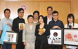 Rita Lau congratulates award winners