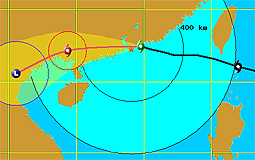 Typhoon's track