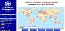 World weather website in Spanish