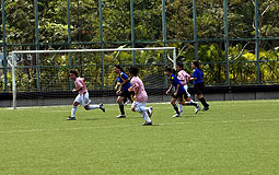 artificial turf soccer pitch