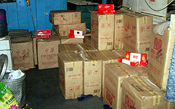 smuggled cigarettes