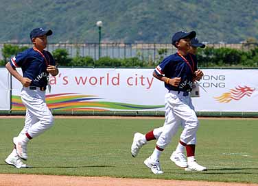 Team Thailand warming up