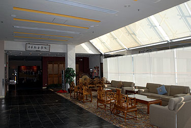 中華廚藝學院訓練餐廳外的佈置