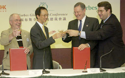 Forbes contract-signing ceremony