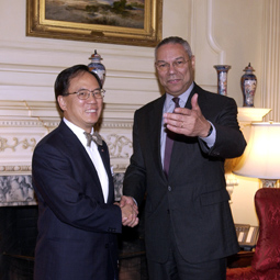 Donald Tsang & Colin Powell
