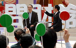 Henry Tang at TV talk show