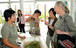 Jane Goodall visits Wetland Park