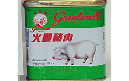 需要回收的長城牌火腿豬肉