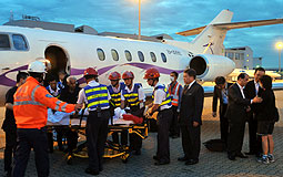 Hijack victims return