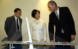 Sarsh Liao at contract signing ceremony