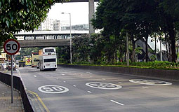 路面速度限制標誌