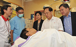 CE visits hijack victim