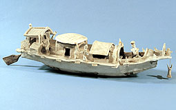 Pottery Model of Boat (replica) from Guangzhou Museum
