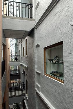 Walkways inside the centre