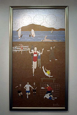 Exhibition display - Olympics on the Beach