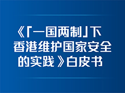 《「一国两制」下香港维护国家安全的实践》白皮书 