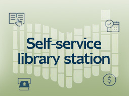 Self-service library station