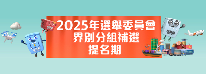 2025年選舉委員會界別分組補選提名期